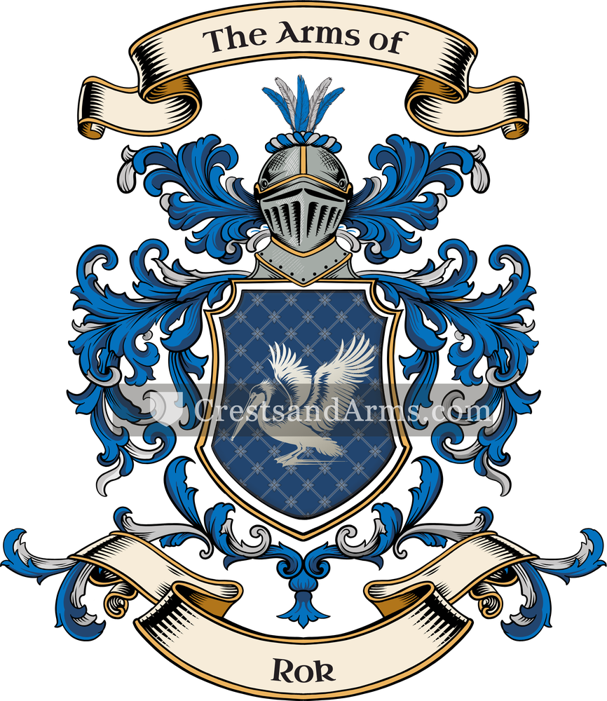 The Rok coat of arms, drawn from the recorded blazon