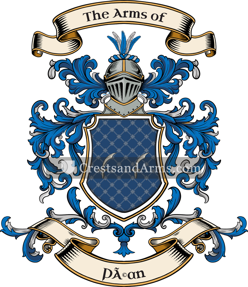 The Péan coat of arms, drawn from the recorded blazon