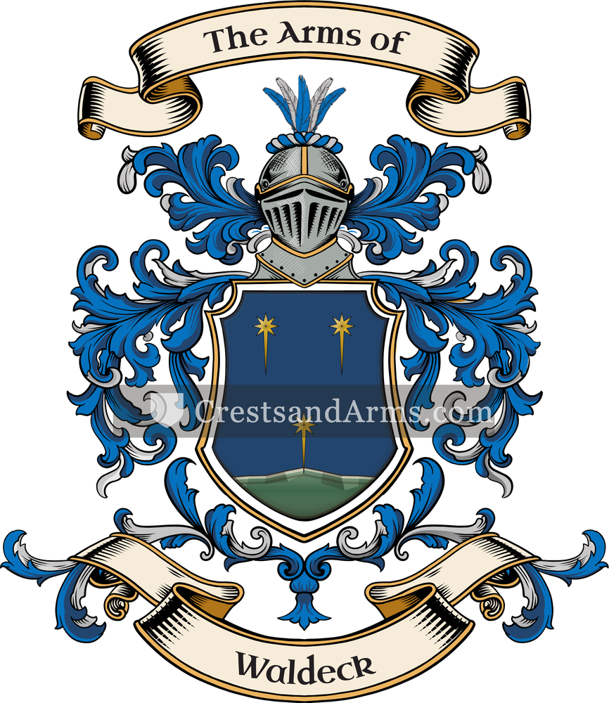 The Waldeck coat of arms, drawn from the recorded blazon