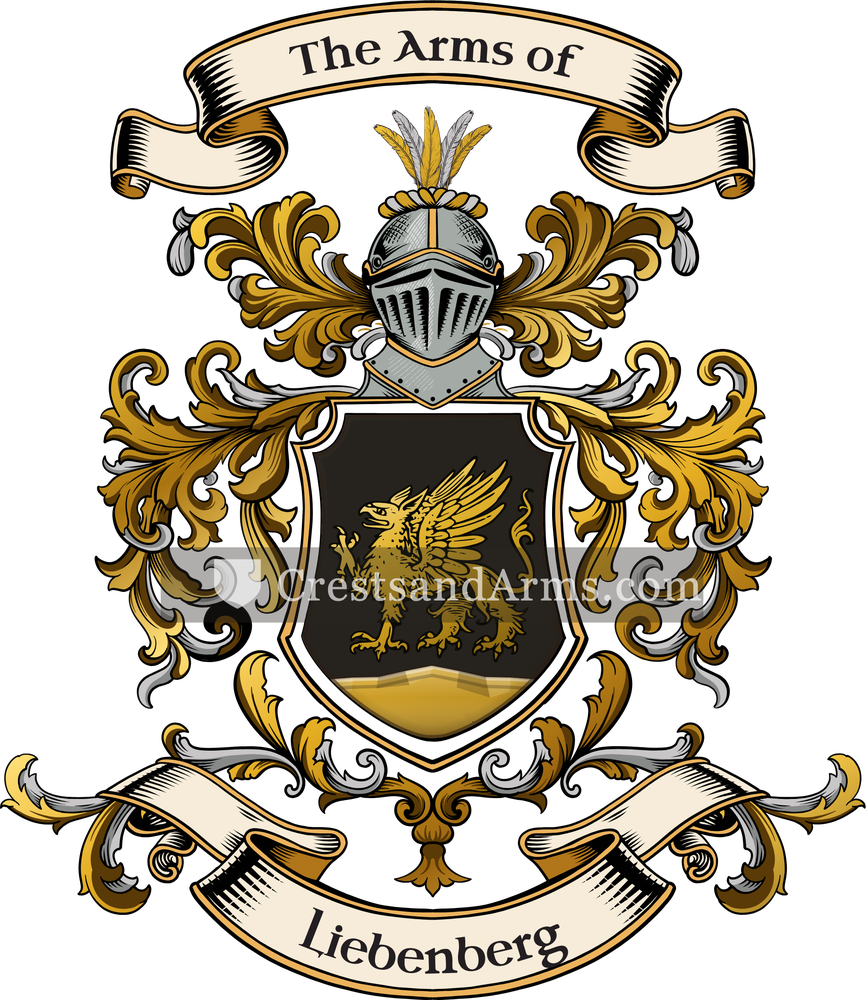 The Liebenberg coat of arms, drawn from the recorded blazon