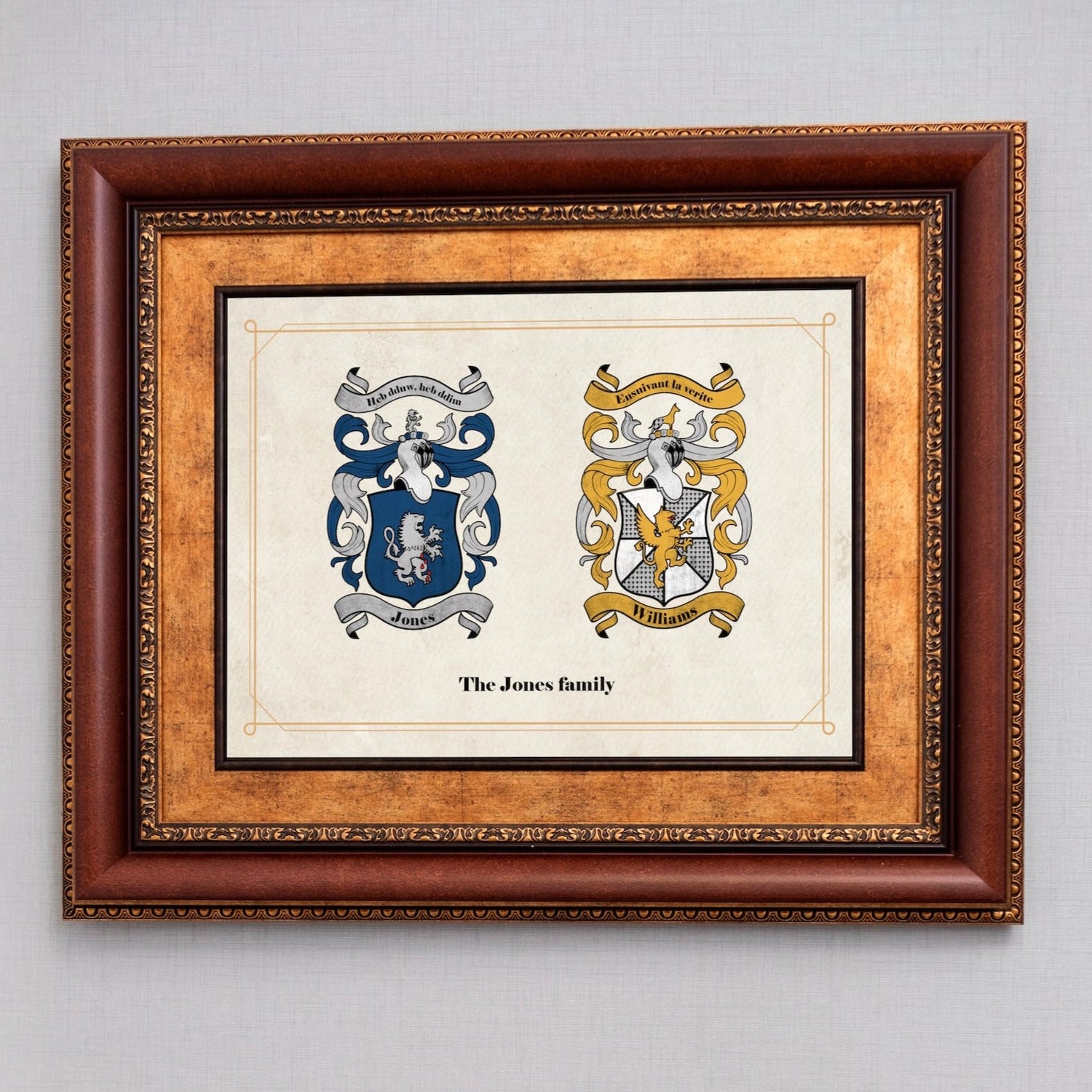 Couple's Family Crest Prints